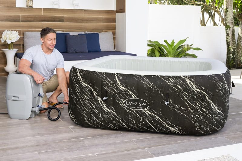 Lay-Z-Spa Hollywood Luxe AirJet 6 – Zwart Marmer